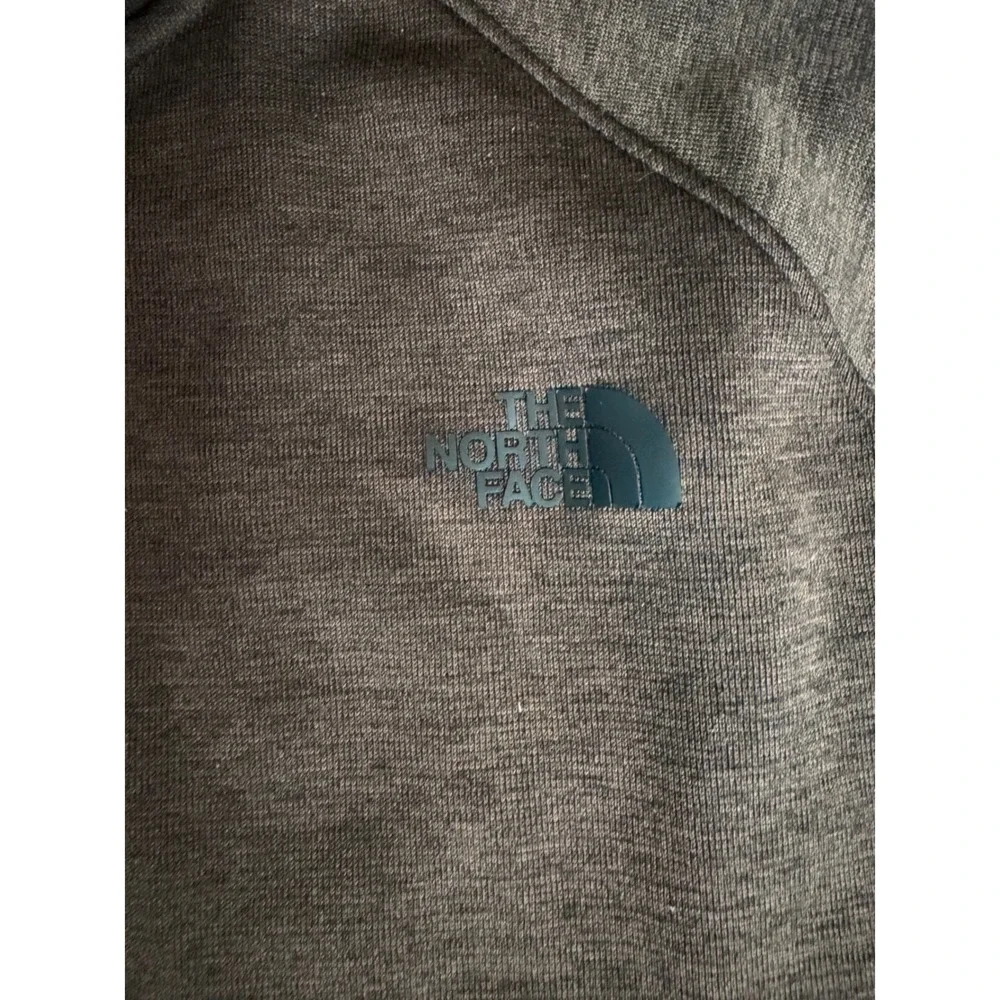 The North Face Mens XL Full Zip Hoodie Brown Heather Fleece Lined Jacket XL/TG